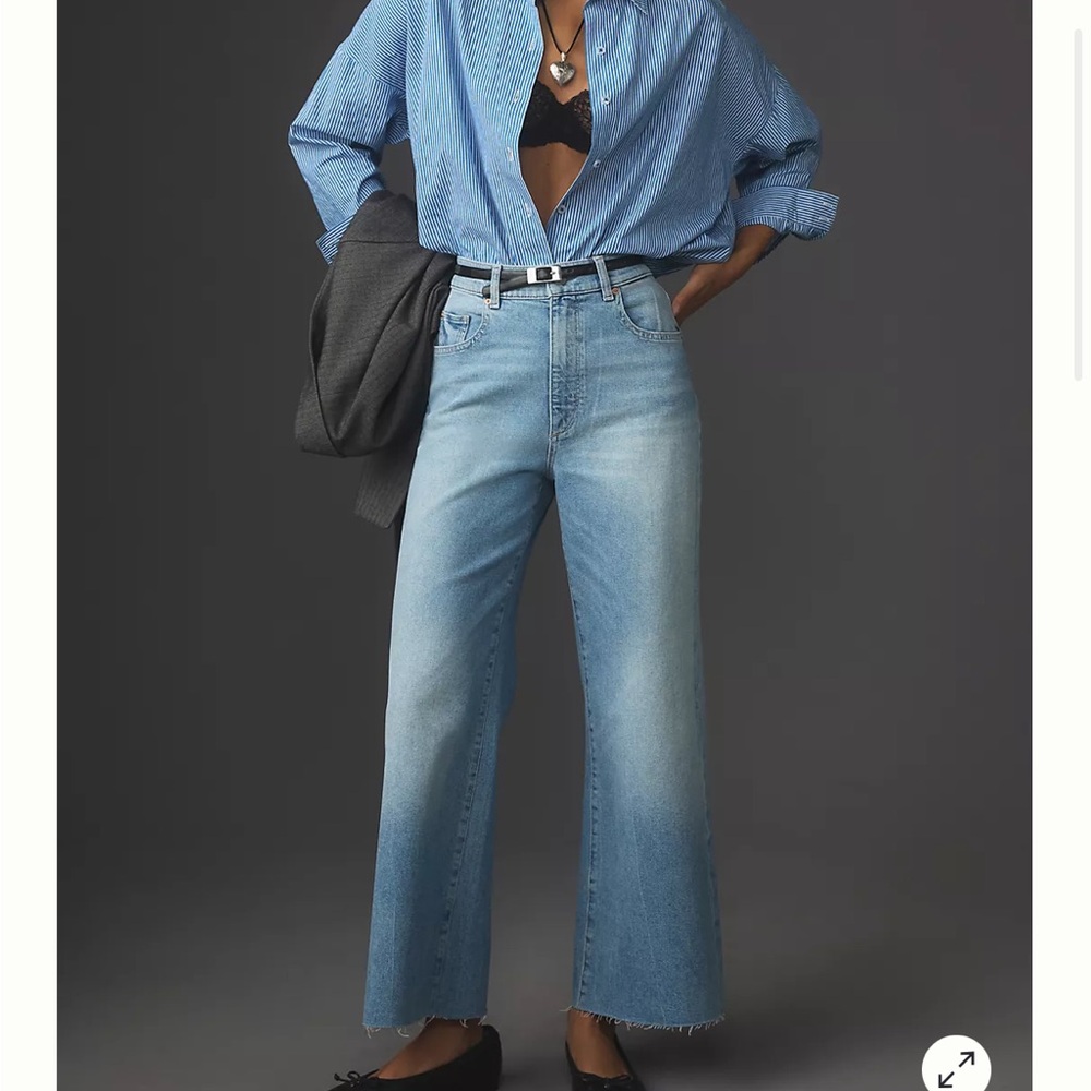 Anthropologie‎ HEPBURN HIGH-RISE WIDE-LEG JEANS - Picture 2 of 7